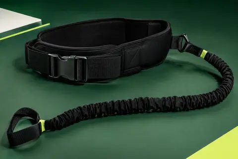 Ceinture noire d’entraînement de football Global Park avec cordon élastique, sans ballon