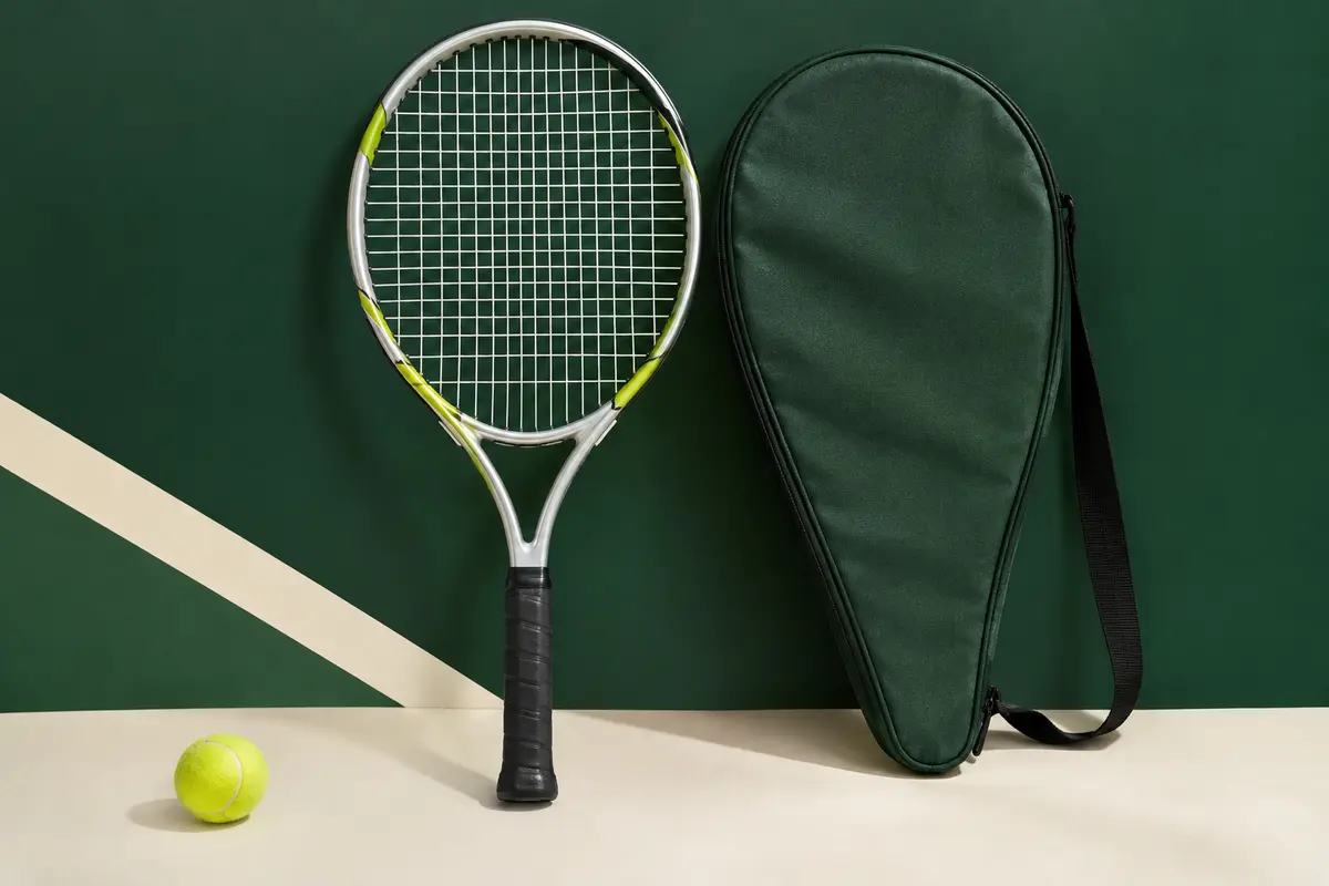 Raquette de tennis enfant Senston de 23 pouces avec cordage, poignée surgrippée et housse.